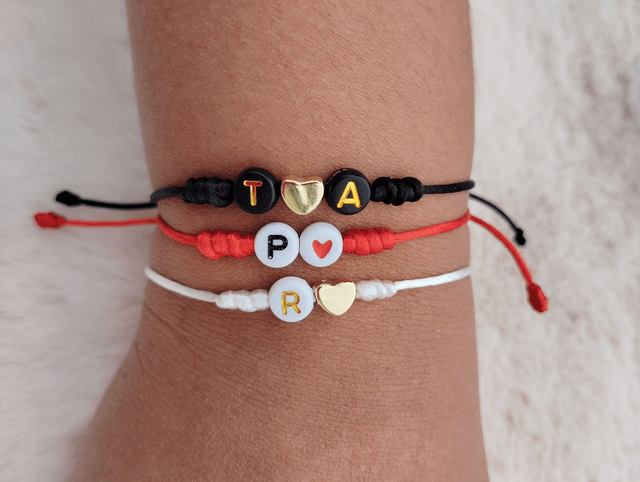 Bracelet minimaliste personnalisé/bracelet à message/bracelet d'amitié et d'amour/signe astrologique/cadeau petit prix/fait main/crea2claire